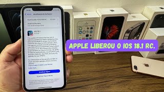 APPLE LIBEROU O IOS 181 RC [upl. by Nyliram]