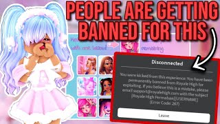 YOU CAN GET BANNED FOR DOING THIS IN THE CHRISTMAS UPDATE Roblox Royale High Glitterfrost 2023 [upl. by Anirehs813]