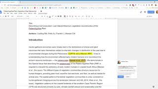 Using Google Docs tutorial for manuscript collaboration [upl. by Eerej465]