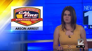 Man arrested for arson in Siskiyou County [upl. by Adiasteb501]