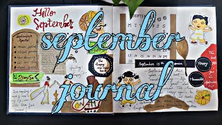 September Journal 🌸🌸🌸🌸🌸🌸 How to do simple journal with handmade items🍁🍁 [upl. by Rimidalv189]