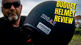 Budget Open Face Motorcycle Helmet  Zorax Helmet Review [upl. by Aryek]