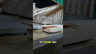 quotMiniaturequot truss and roof package delivery for model house wood miniature framing [upl. by Dumah976]