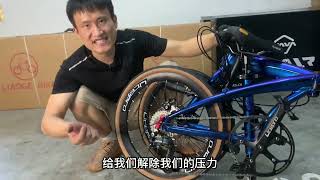 折叠自行车 Liaoge bike foldable bicycle [upl. by Htinnek]