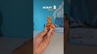 Sculpt with me🐇✨️ clay clayart art diy youtubeshorts trending shorts clayvideos craft [upl. by Towill]