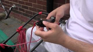 How To Repair a Bosch Rotak Lawnmover Switch And Motor Connections [upl. by Siblee]