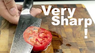 How to Sharpen a Knife to Razor Sharpness  Extremely Sharp whetstone sharpening tutorial [upl. by Mata]