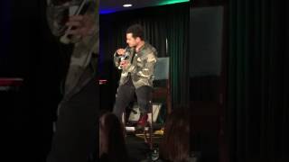 Michael Malarkey on working with Kat Graham TVDDC 2016 [upl. by Nana204]