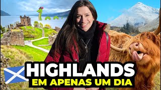 TOUR HIGHLANDS DA ESCÓCIA EM UM DIA VALE A PENA Como é o tour Castelo Urquhart e barco lago Ness [upl. by Alessandro]