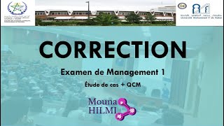 Correction Examen Management  Étude de cas  QCM [upl. by Aibara953]