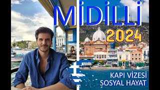 MİDİLLİ ADASI 🇬🇷  KAPI VİZESİ  CAFE  BAR  TAVERNA  YUNANİSTAN [upl. by Delle]