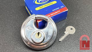 Asec AS2550 Disc Padlock Picked [upl. by Akired26]