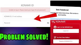 HOW TO RESOLVE UNABLE TO LOGIN KONAMI ID ISSUE efootball [upl. by Vowel]