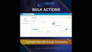 Bulk actions Paymaster Payroll changes on an Excel template [upl. by Esinet]