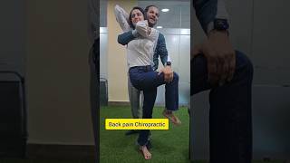 Chiropractic treatment for back pain chiropractic backpain delhi ytshots reels [upl. by Gnik]