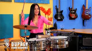 LA POLLERA COLORA  ANICETO MOLINA Timbales Cover Elisabeth Timbal [upl. by Romie]