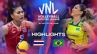 🇹🇭 THA vs 🇧🇷 BRA  Quarter Finals  Highlights  Womens VNL 2024 [upl. by Malha664]