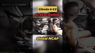 Citroen eC3 secures 0 star in Global NCAP ratings [upl. by Akimihs]