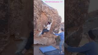 Short video of Patti Wohner sending 6th Extinction in Moes Valley Utah on Dec 24 2023 [upl. by Jennica]