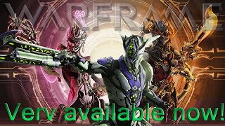 Warframe  Vervs Back Now Prime Resurgence Refresh [upl. by Lore]