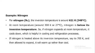 Inversion temperatureCHEM201BSc Second year [upl. by Aennyl183]