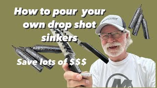 DIY pouring your own drop shot fishing sinkers fishing smallmouth mercuryproteam dropshot [upl. by Ekaterina675]