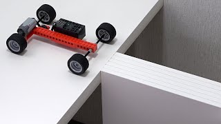 Making Lego Car CROSS Narrow Bridges [upl. by Flossy992]