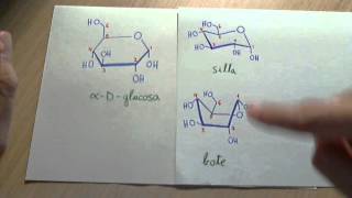 Monosacáridos configuraciones de silla y bote [upl. by Mateusz]