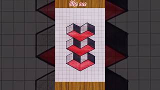 Op 3d illusion amazing 3d drawing shortvideo [upl. by Sirovat]