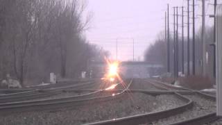 All Day Railfanning in Erie PA 3152015 Part 1 with foaming [upl. by Anay]