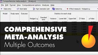 MetaAnalysis with Multiple Outcomes  Comprehensive MetaAnalysis [upl. by Hamford]