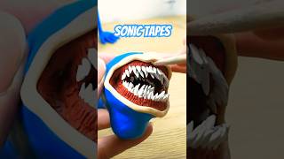 DIY CHAOS the Sonic Tapes with clay sonic shorts clay howtomake [upl. by Areht277]