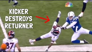 NFL KickerPunter Tackling Highlights [upl. by Ailisec]