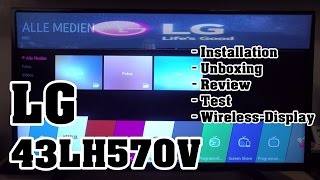 LG 43LH570V Smart TV WIDI Test Miracast [upl. by Gresham]