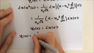 The quantum harmonic oscillator part 2  Finding the wave functions of excited states [upl. by Fancie]