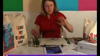 Decorate your Reusable Shopping Bag Fabric Painting Project  Art and Craft [upl. by Felder]