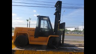 Como Operar o Manejar Montacargas Hombre Sentado Marca HYSTER Modelo H155XL2 Diesel de 15500 Libras [upl. by Ashjian]