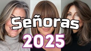 CORTES CABELLO señoras 2025 que SON TENDENCIAS ✂️🔴 ESTILOS modernos [upl. by Sigvard]