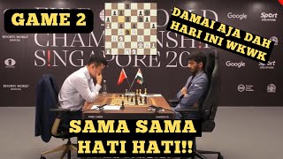 ITALIAN GAME YANG GAGAL   DING LIREN VS GUKESH  FIDE WORLD CHESS CHAMPIONSHIP GAME 2 [upl. by Brita]