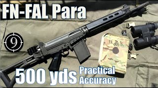 FN FAL Para to 500yds Practical Accuracy Iron Sights South African [upl. by Shifra]