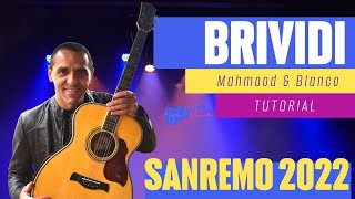 Brividi  Mahmood amp Blanco  Vincitori Sanremo 2022  Chitarra Testo e Accordi Facili [upl. by Hnamik570]