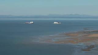 Morecambe Bay Fleetwood looking towards The Lake District Cleveleys amp Blackpool 14102024 [upl. by Attela]