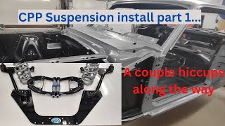 CPP Subframe install in 66 Mustang [upl. by Vitek244]