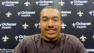 Saints QB Kellen Mond on familiarity with coaches and embracing new role [upl. by Najtsirk430]