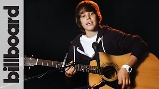 Justin Bieber One Time Full Acoustic Performance  Billboard Live Studio Session [upl. by Ellerehc]