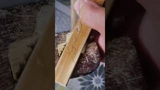 Use a wire saw to saw wood diy shorts carpentry [upl. by Smoht778]