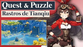 Genshin Impact  Rastros de Tianqiu  Puzzles Completo [upl. by Veats]