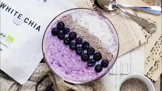 Chia pudding con yogurt e marmellata di mirtilli neri [upl. by Theola]