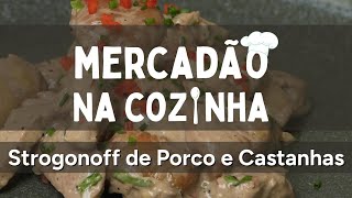 STROGONOFF DE PORCO E CASTANHAS 🥩🌰 [upl. by Kerianne]