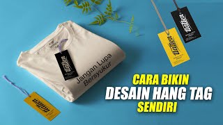 Cara Membuat Desain LabelHang Tag Kaos Sendiri Dengan Adobe Illustrator [upl. by Oinigih]